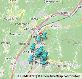 Mappa Via Salvetti, 38068 Rovereto TN, Italia (1.6925)