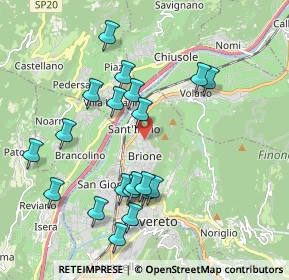 Mappa Via Salvetti, 38068 Rovereto TN, Italia (1.9725)