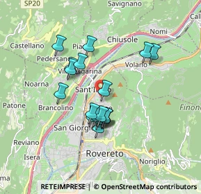 Mappa Via Salvetti, 38068 Rovereto TN, Italia (1.41944)