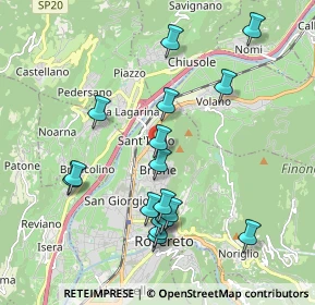 Mappa Via Salvetti, 38068 Rovereto TN, Italia (1.96765)