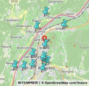 Mappa Via Salvetti, 38068 Rovereto TN, Italia (2.07417)