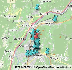 Mappa Via Salvetti, 38068 Rovereto TN, Italia (1.604)