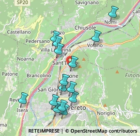 Mappa Via Salvetti, 38068 Rovereto TN, Italia (1.986)