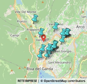 Mappa Via Varoncello, 38066 Riva del Garda TN, Italia (1.4195)