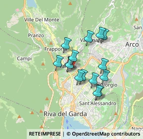 Mappa Via Varoncello, 38066 Riva del Garda TN, Italia (1.27667)