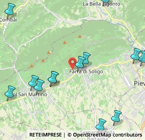 Mappa Via Faverei, 31010 Farra di Soligo TV, Italia (2.97)