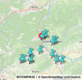 Mappa Via Nazionale, 32031 Alano di Piave BL, Italia (7.47923)