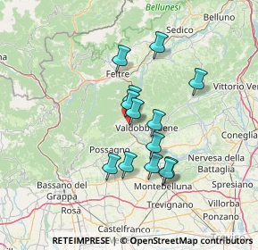 Mappa Via Nazionale, 32031 Alano di Piave BL, Italia (10.89923)