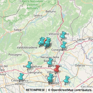 Mappa Via San Martino, 31053 Pieve di Soligo TV, Italia (15.39357)