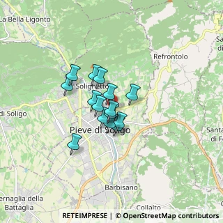 Mappa Via San Martino, 31053 Pieve di Soligo TV, Italia (1.01467)