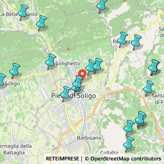 Mappa Via San Martino, 31053 Pieve di Soligo TV, Italia (2.873)