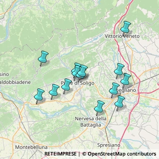Mappa Via San Martino, 31053 Pieve di Soligo TV, Italia (6.61)