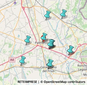 Mappa Contrada Garzoni, 33057 Palmanova UD, Italia (6.76692)