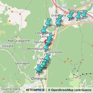 Mappa Via Crusinallo, 28881 Casale Corte Cerro VB, Italia (2.06944)