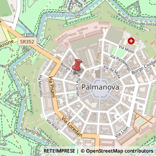 Mappa Borgo Udine, 20/A, 33057 Palmanova, Udine (Friuli-Venezia Giulia)