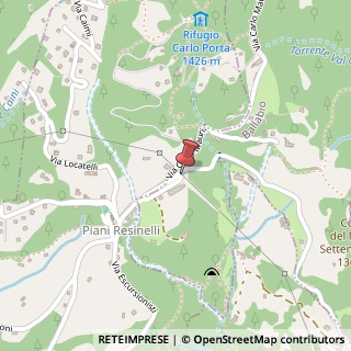 Mappa Via Piani Resinelli, 51, 23811 Ballabio, Lecco (Lombardia)