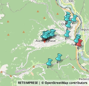 Mappa Via Tenente De Rossi, 32031 Alano di Piave BL, Italia (1.613)