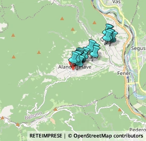 Mappa Via Tenente De Rossi, 32031 Alano di Piave BL, Italia (1.023)