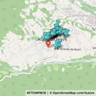 Mappa Via Tenente De Rossi, 32031 Alano di Piave BL, Italia (0.25385)