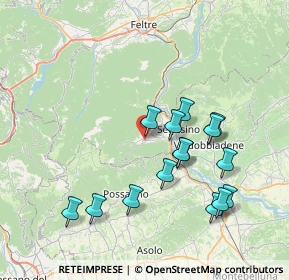 Mappa Via Tenente De Rossi, 32031 Alano di Piave BL, Italia (7.38133)