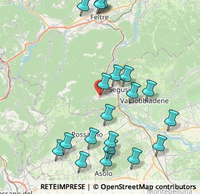 Mappa Via Tenente De Rossi, 32031 Alano di Piave BL, Italia (9.167)