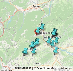 Mappa Via Tenente De Rossi, 32031 Alano di Piave BL, Italia (6.5225)