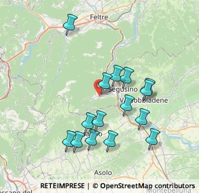 Mappa Via Tenente De Rossi, 32031 Alano di Piave BL, Italia (6.94067)