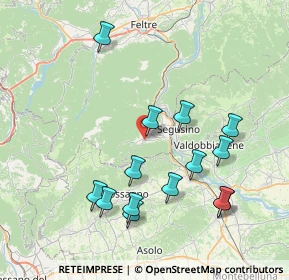 Mappa Via Tenente De Rossi, 32031 Alano di Piave BL, Italia (7.975)