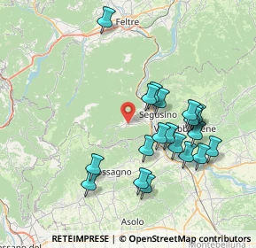 Mappa Via Tenente De Rossi, 32031 Alano di Piave BL, Italia (7.285)
