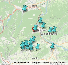 Mappa Via Tenente De Rossi, 32031 Alano di Piave BL, Italia (7.27579)