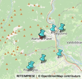 Mappa Via Tenente De Rossi, 32031 Alano di Piave BL, Italia (3.34727)