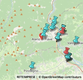 Mappa Via Tenente De Rossi, 32031 Alano di Piave BL, Italia (4.108)