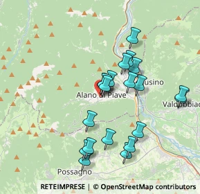 Mappa Via Tenente De Rossi, 32031 Alano di Piave BL, Italia (3.413)