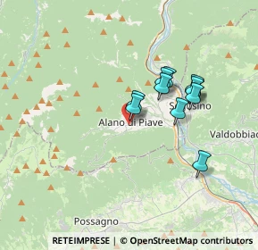 Mappa Via Tenente De Rossi, 32031 Alano di Piave BL, Italia (2.82182)
