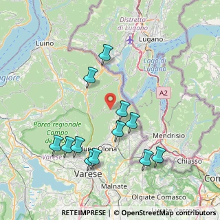 Mappa Via Rivolta, 21050 Cuasso al Monte VA, Italia (8.0975)