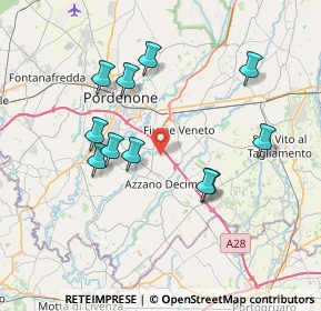 Mappa Via Fratte, 33082 Azzano Decimo PN, Italia (6.99727)