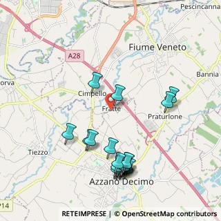 Mappa Via Fratte, 33082 Azzano Decimo PN, Italia (2.224)