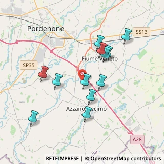 Mappa Via Fratte, 33082 Azzano Decimo PN, Italia (3.52667)