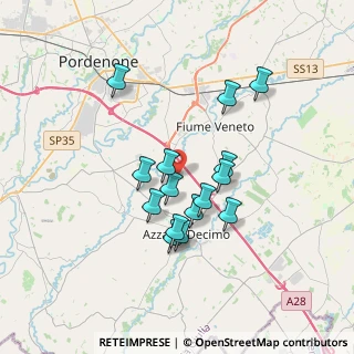 Mappa Via Fratte, 33082 Azzano Decimo PN, Italia (2.94533)