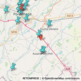 Mappa Via Fratte, 33082 Azzano Decimo PN, Italia (6.40222)