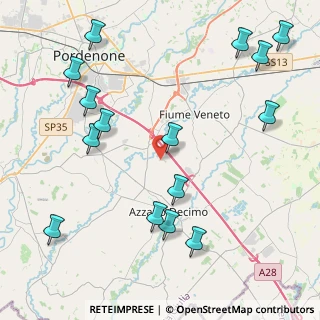 Mappa Via Fratte, 33082 Azzano Decimo PN, Italia (5.13133)
