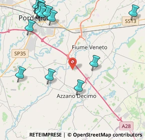 Mappa Via Fratte, 33082 Azzano Decimo PN, Italia (5.79)