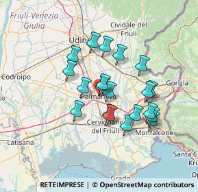 Mappa 33057 Palmanova UD, Italia (11.3275)