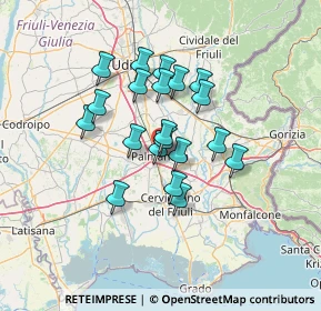 Mappa 33057 Palmanova UD, Italia (10.1695)