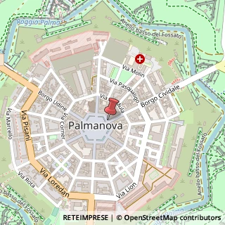 Mappa Piazza Grande,  13, 33057 Palmanova, Udine (Friuli-Venezia Giulia)