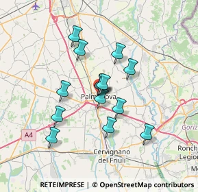 Mappa 33057 Palmanova UD, Italia (5.39143)