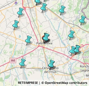 Mappa 33057 Palmanova UD, Italia (8.982)