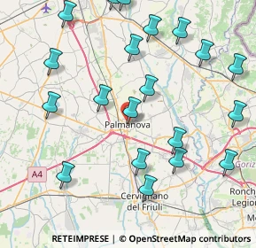 Mappa 33057 Palmanova UD, Italia (9.487)