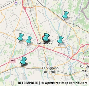 Mappa 33057 Palmanova UD, Italia (5.91846)