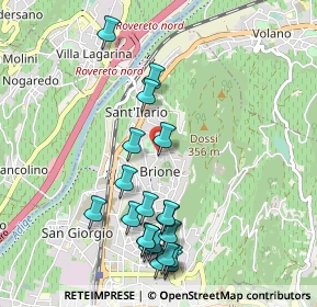 Mappa Via Lorenzo Perosi, 38068 Rovereto TN, Italia (1.0755)